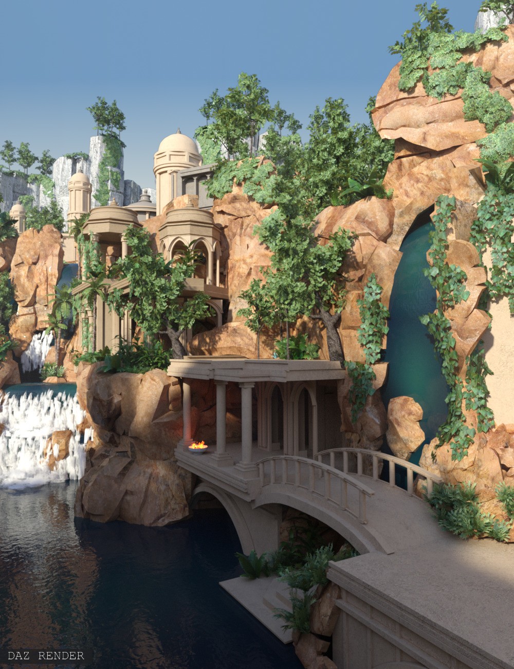 River Temple by N/A