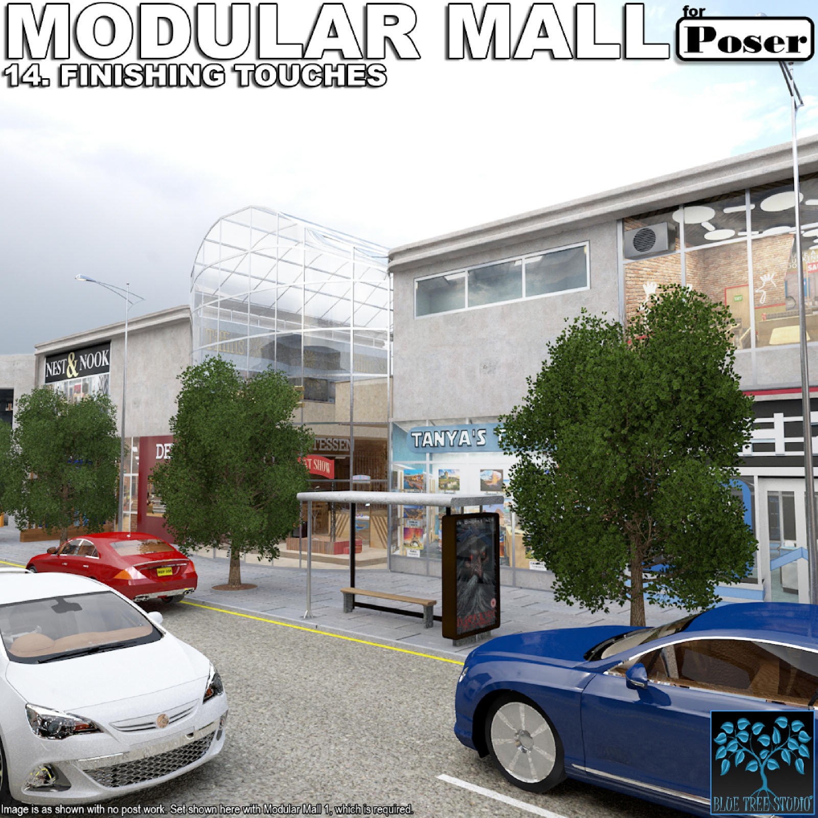 Modular Mall14: Finishing Touches for Poser by N/A