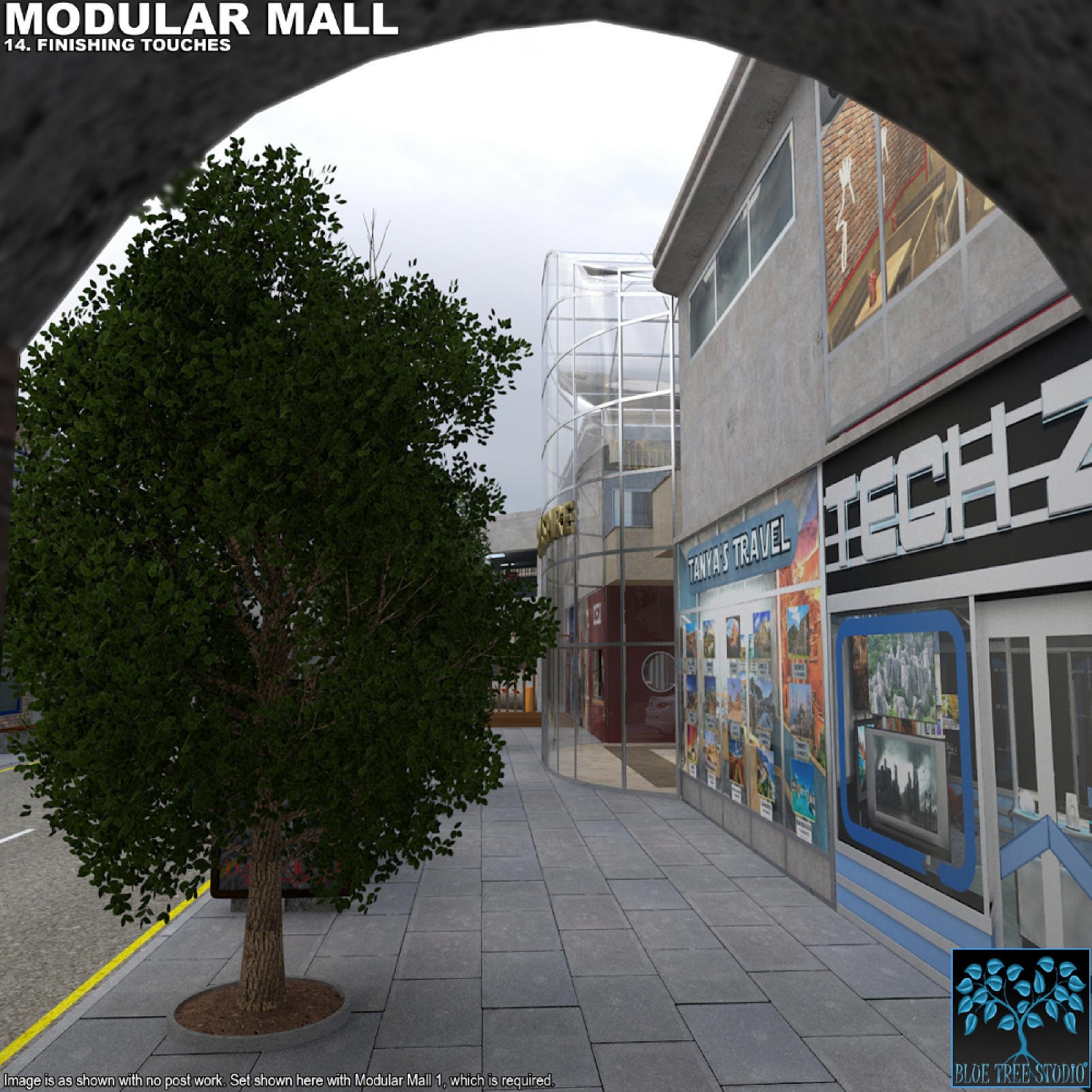 Modular Mall14: Finishing Touches for Poser by N/A