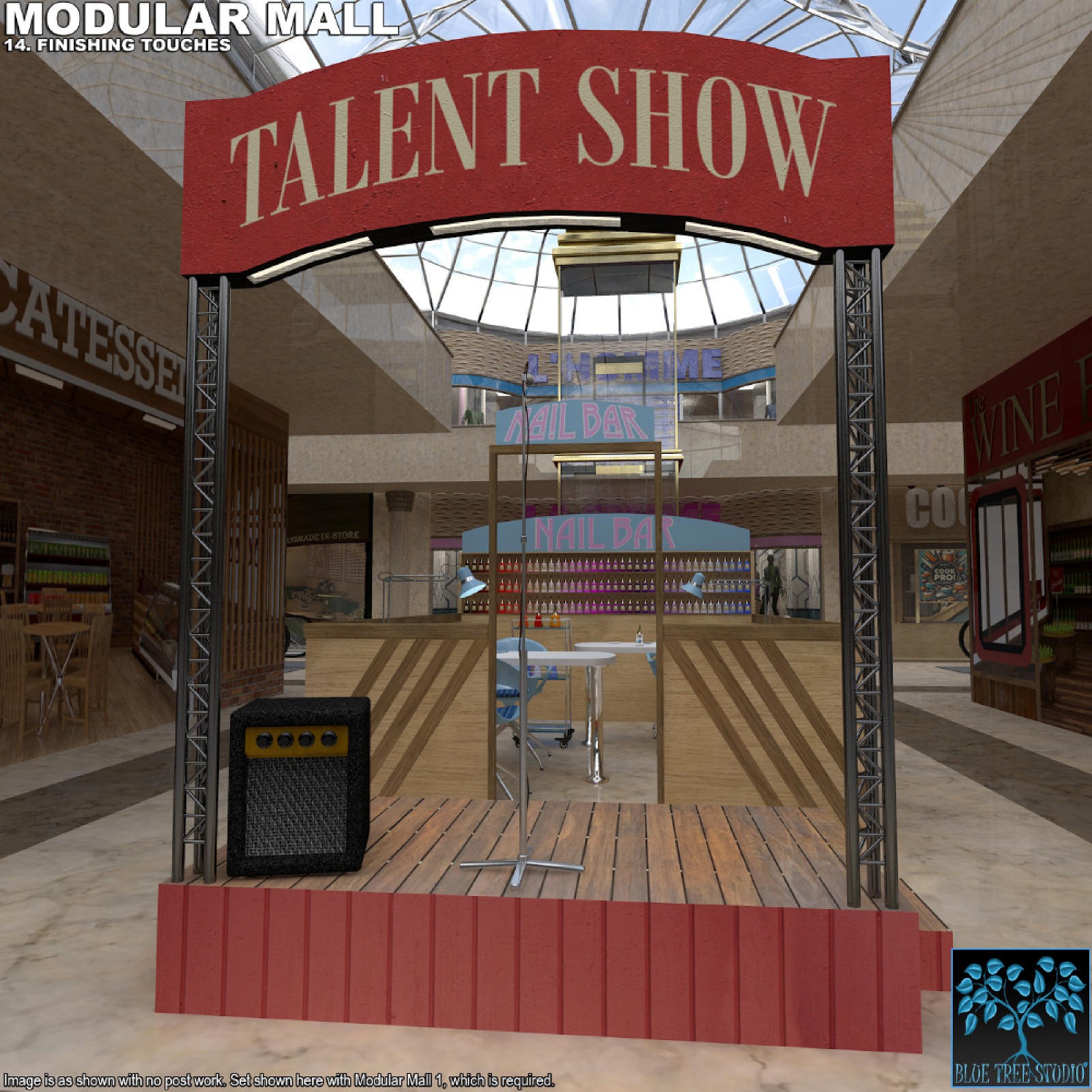 Modular Mall14: Finishing Touches for Poser by N/A