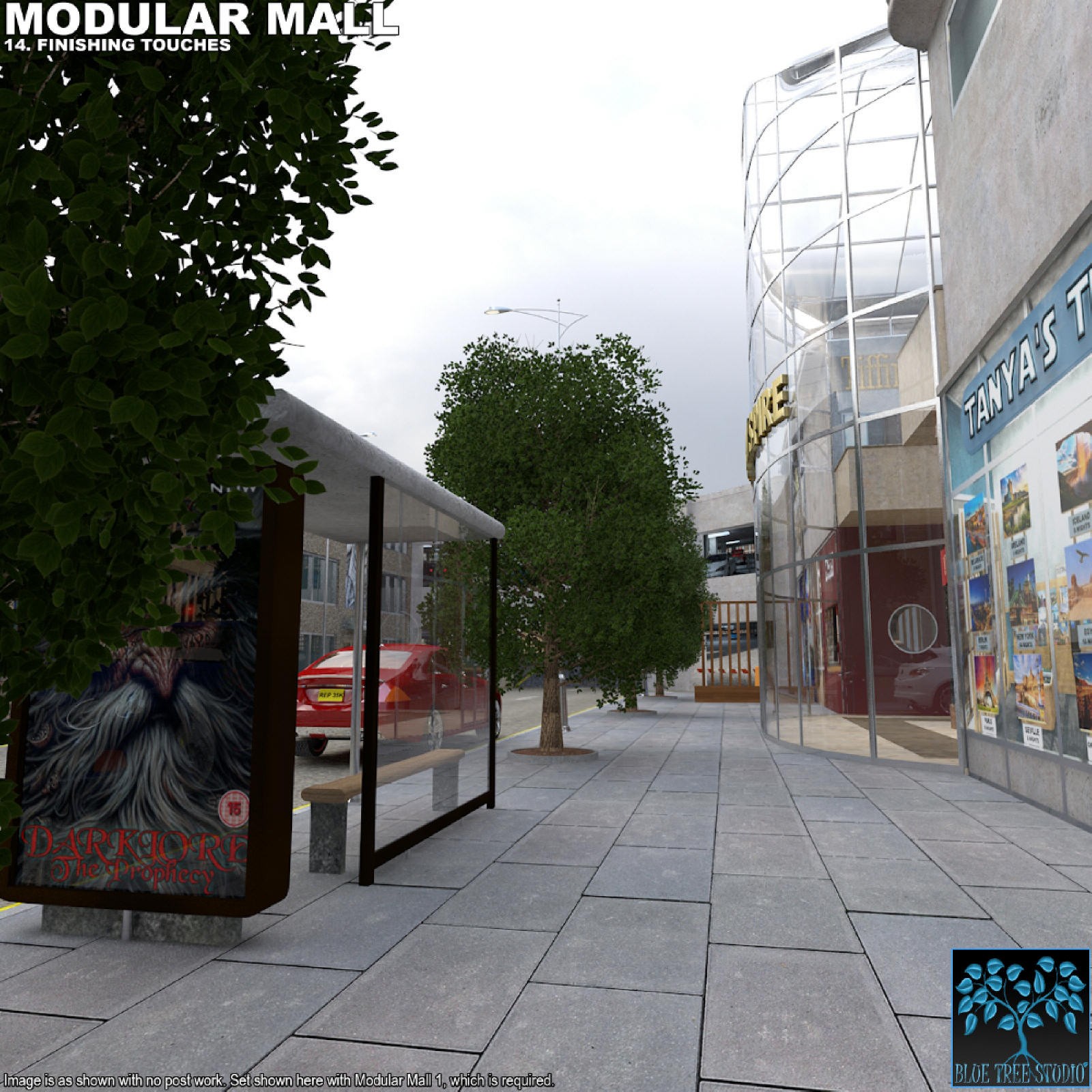 Modular Mall14: Finishing Touches for Poser by N/A