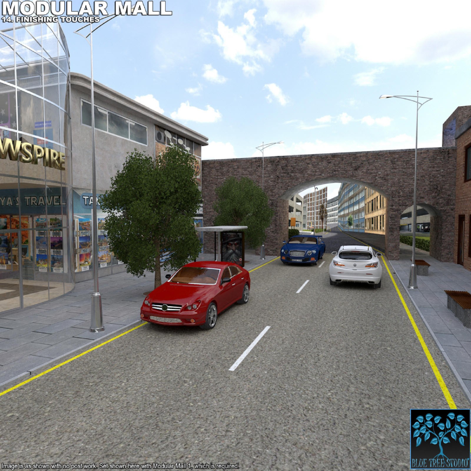 Modular Mall14: Finishing Touches for Poser by N/A