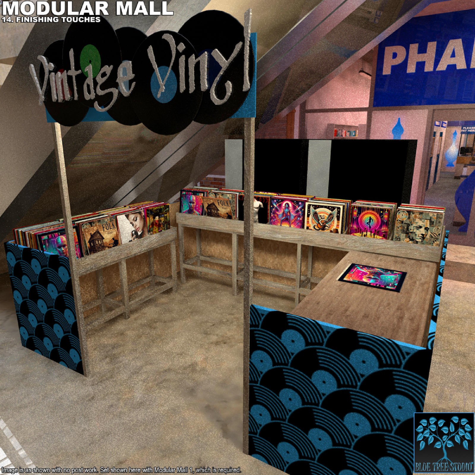 Modular Mall14: Finishing Touches for Poser by N/A
