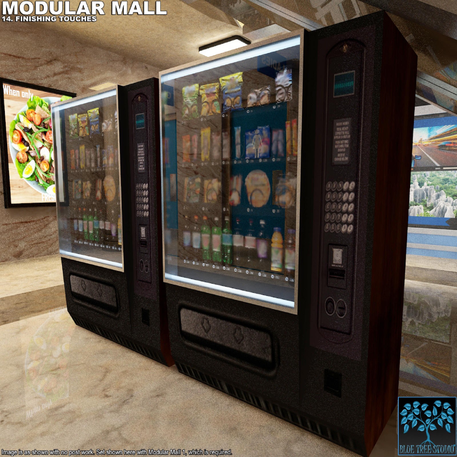 Modular Mall14: Finishing Touches for Poser by N/A