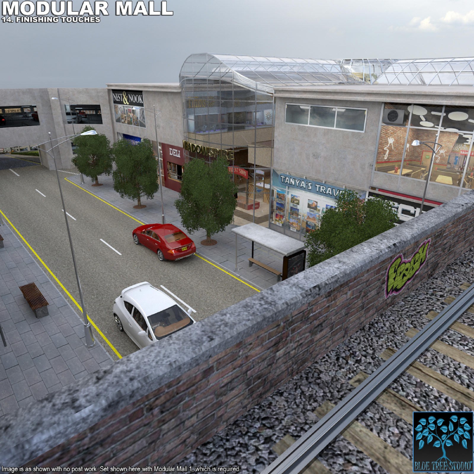 Modular Mall14: Finishing Touches for Poser by N/A