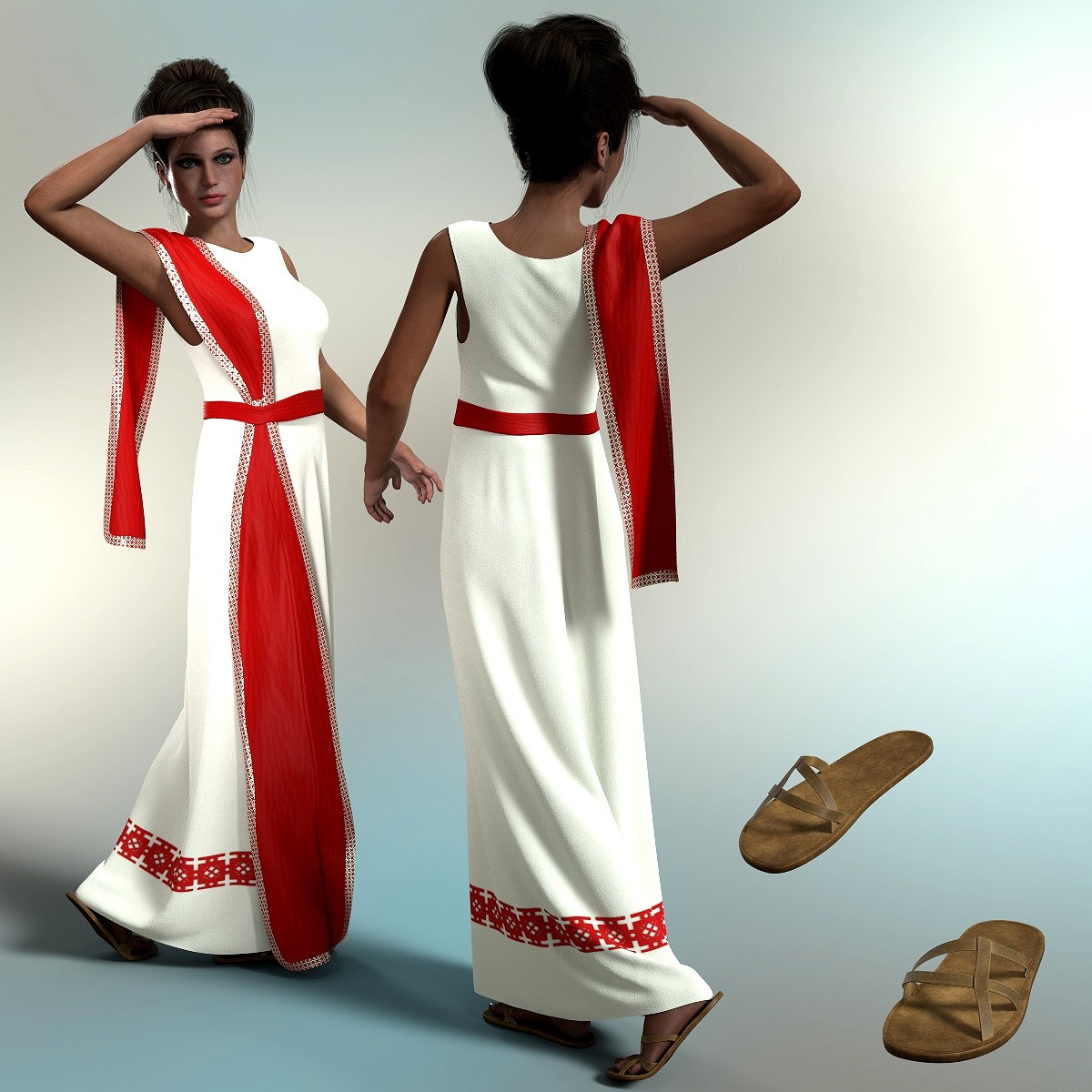 dForce Roman Dress for Dawn2 DS by N/A