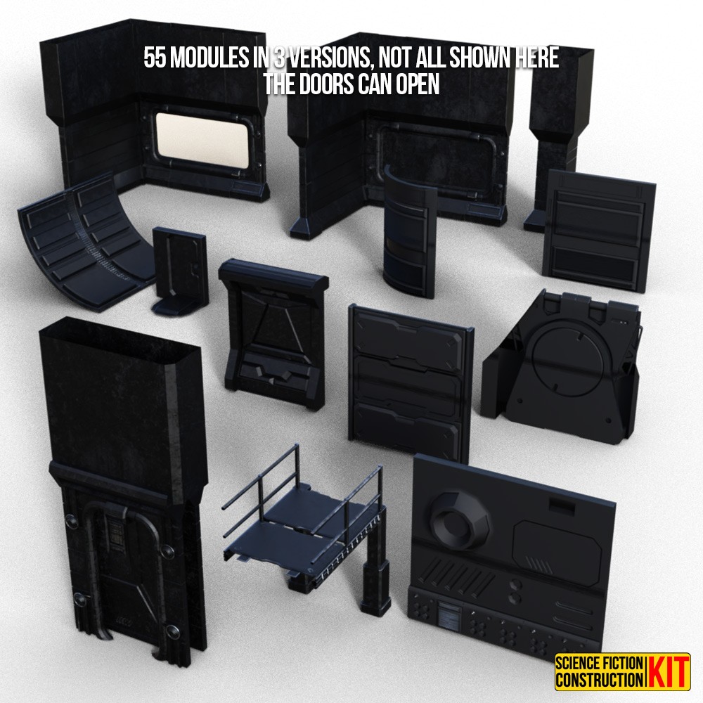 Science Fiction Construction Kit for Daz Studio by N/A