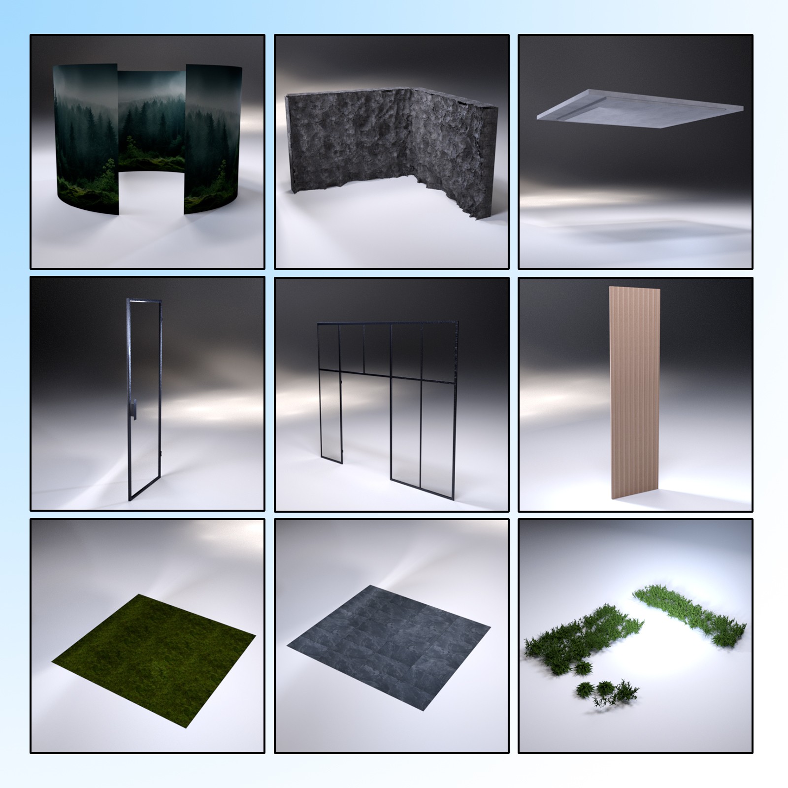 Rock Living Room Vignette for Daz Studio by N/A