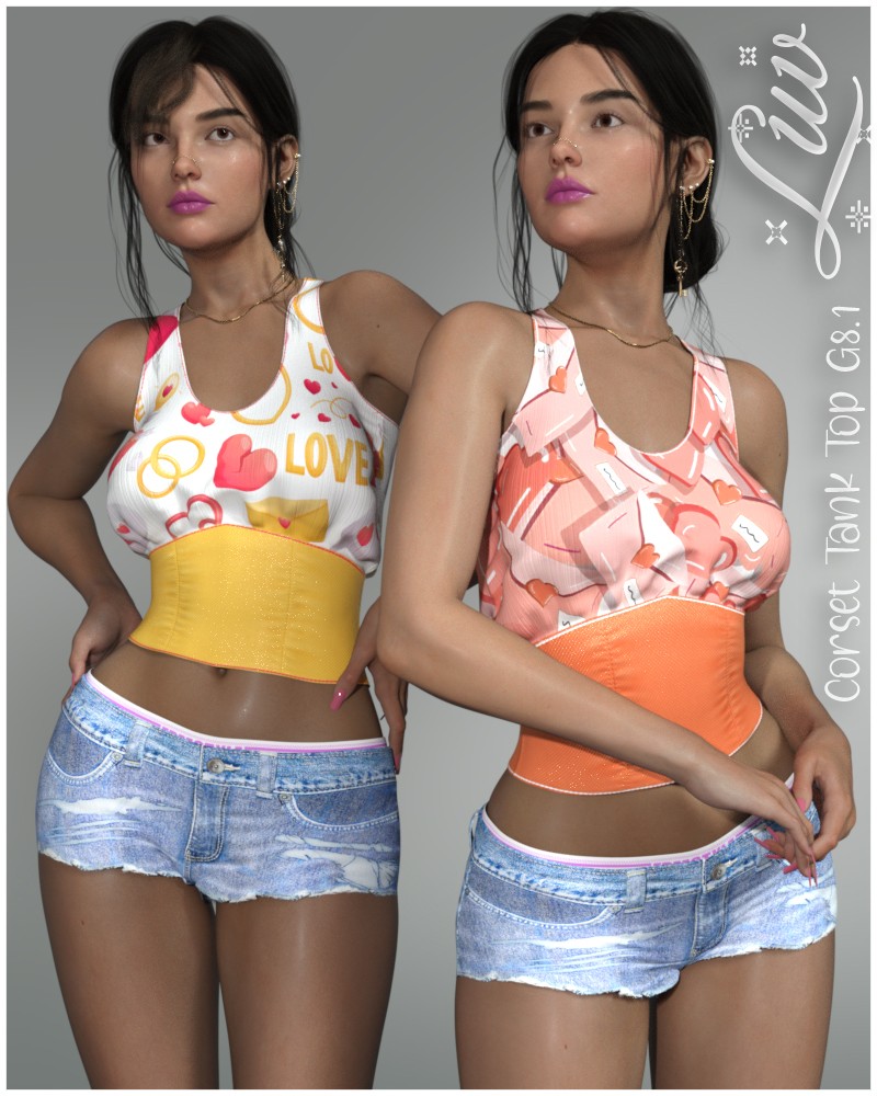 Luv SV Corset Tank Top G8F, G8.1F by N/A