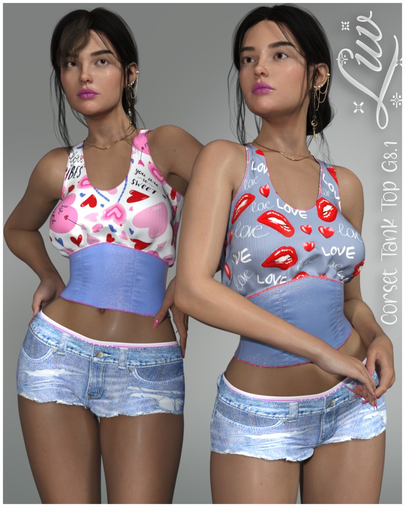 Luv SV Corset Tank Top G8F, G8.1F by N/A