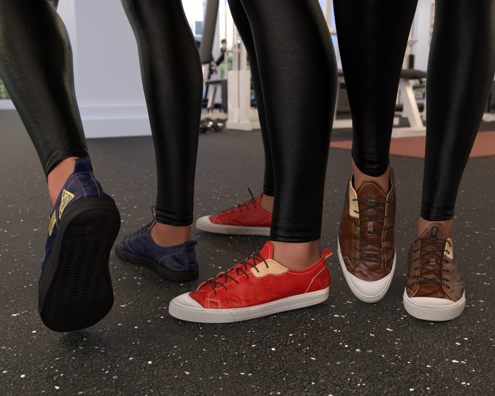 Perfectly Imperfect Leather Sneakers for G9 by N/A