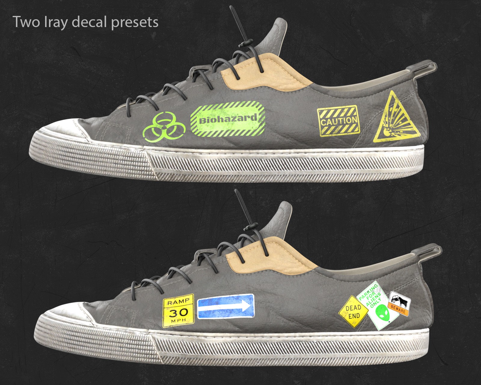 Perfectly Imperfect Leather Sneakers for G9 by N/A