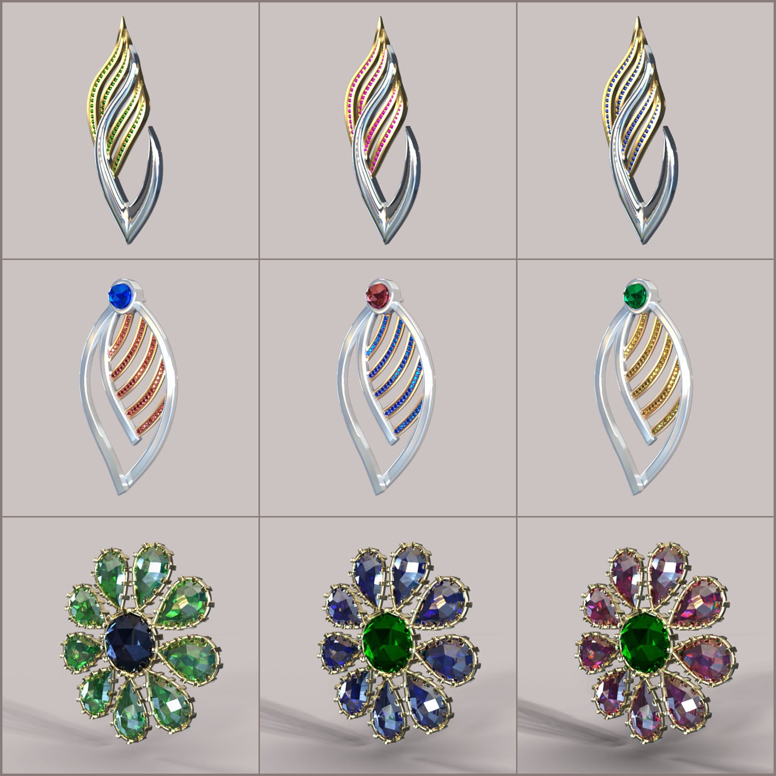 Earrings for Genesis8 and Genesis9 by N/A