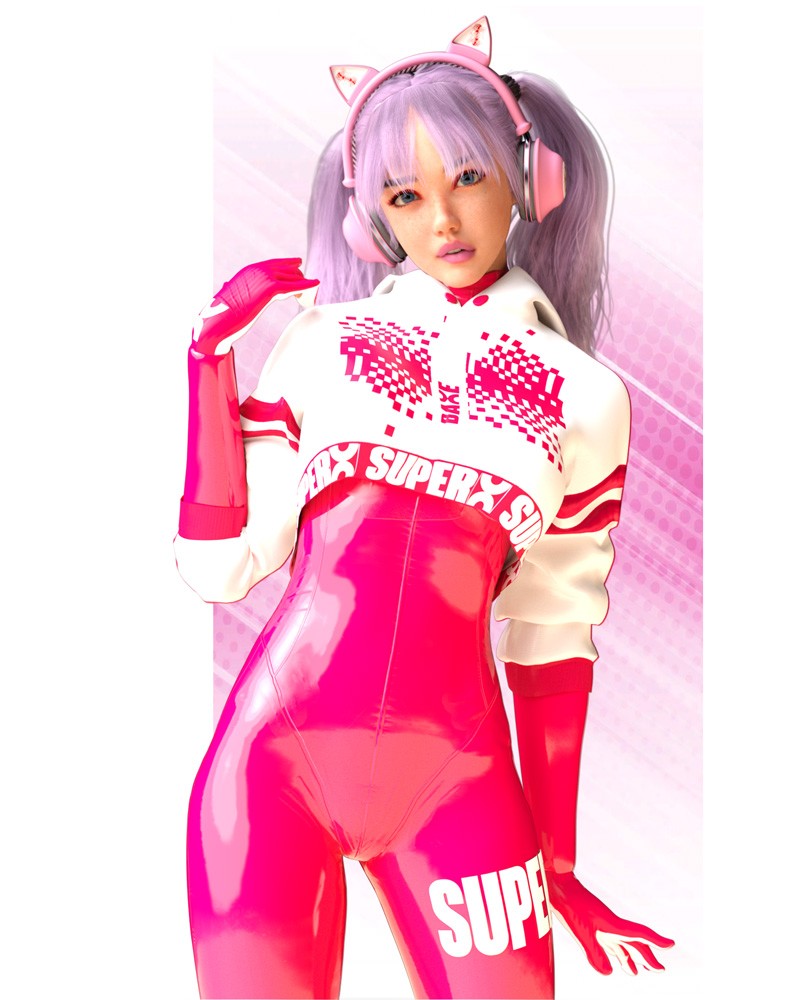 dForce Cute Pink Kitty For G9F, G8.1F, G8F by N/A