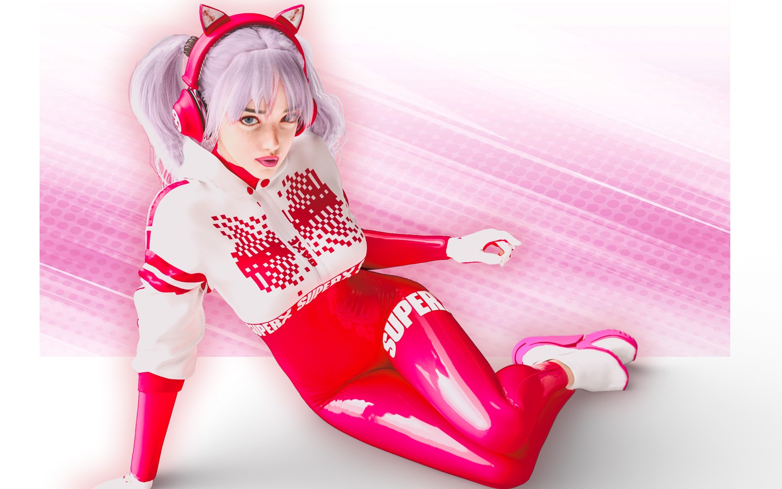 dForce Cute Pink Kitty For G9F, G8.1F, G8F by N/A