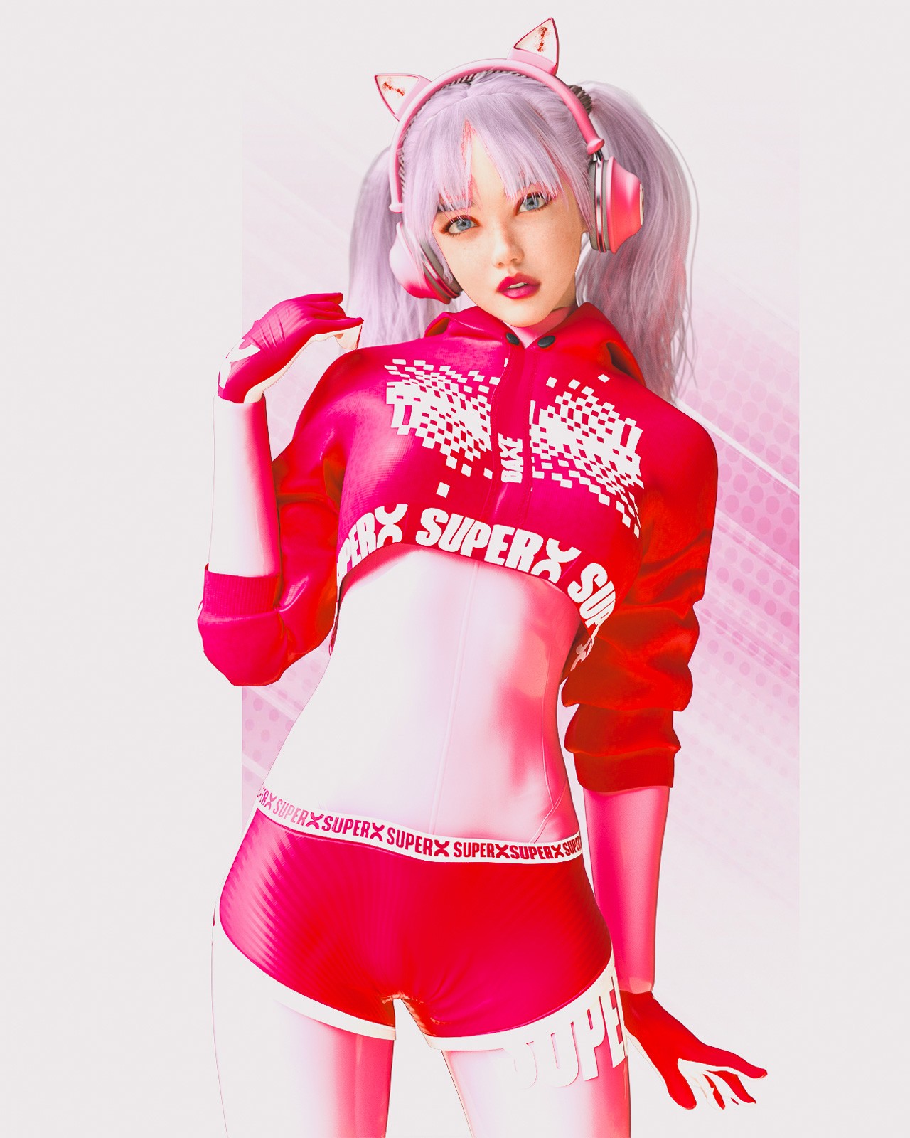 dForce Cute Pink Kitty For G9F, G8.1F, G8F by N/A