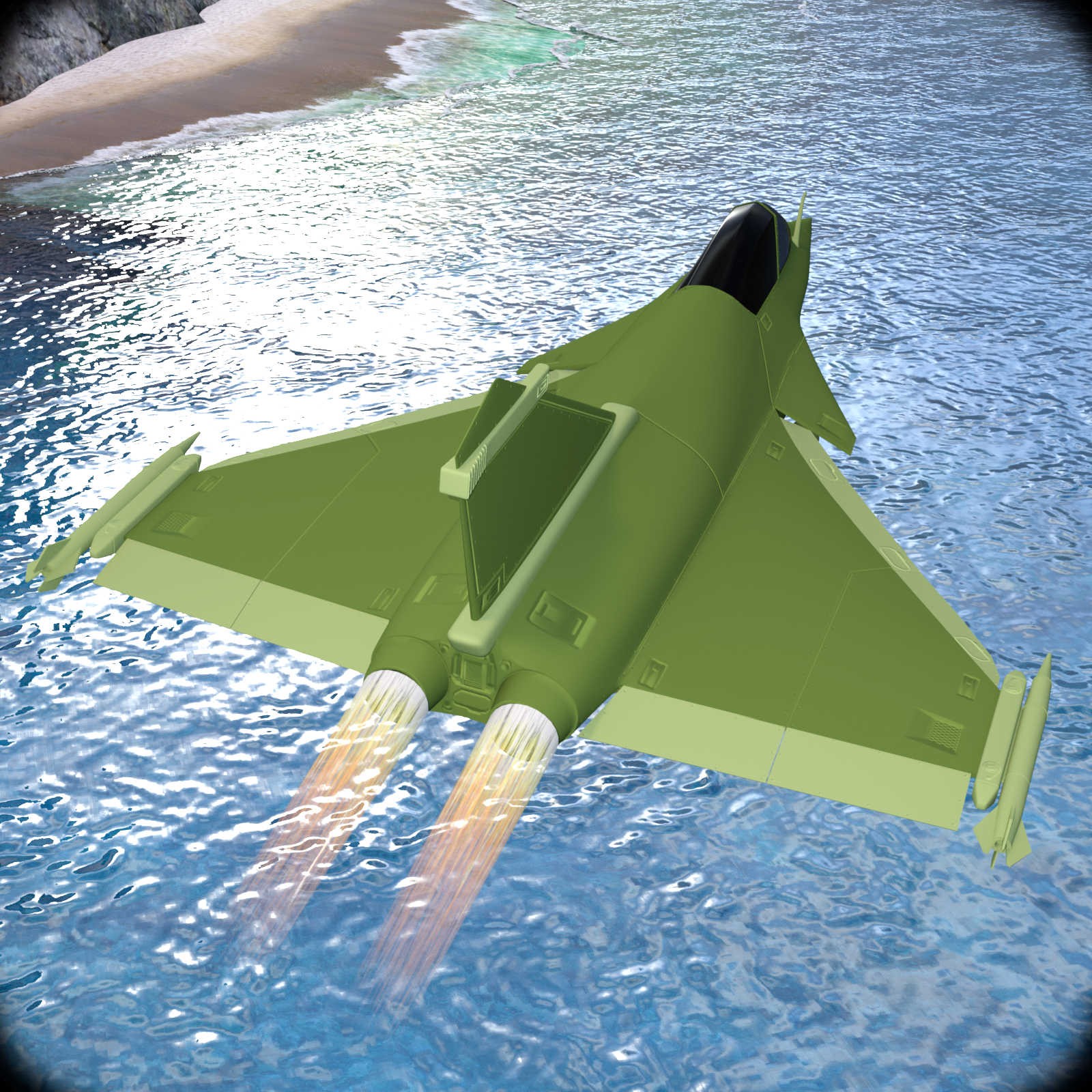 Camo-Cool Colors for Rafale Fighter Jet in Daz Studio by N/A