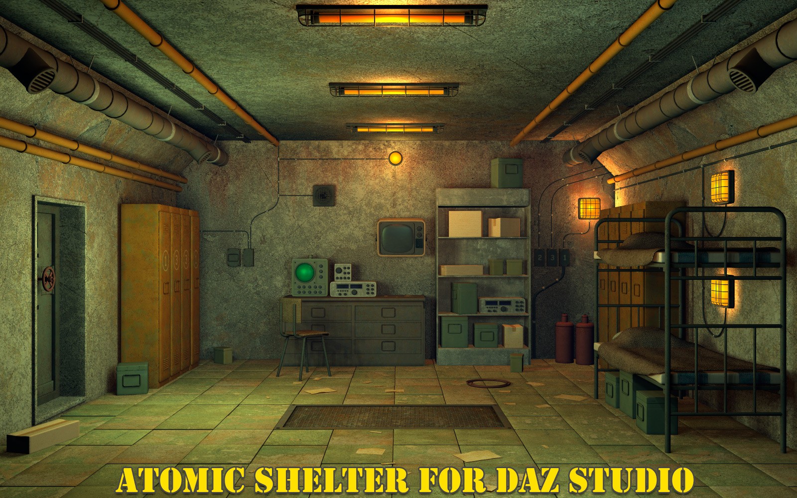 Atomic shelter for Daz Studio by N/A