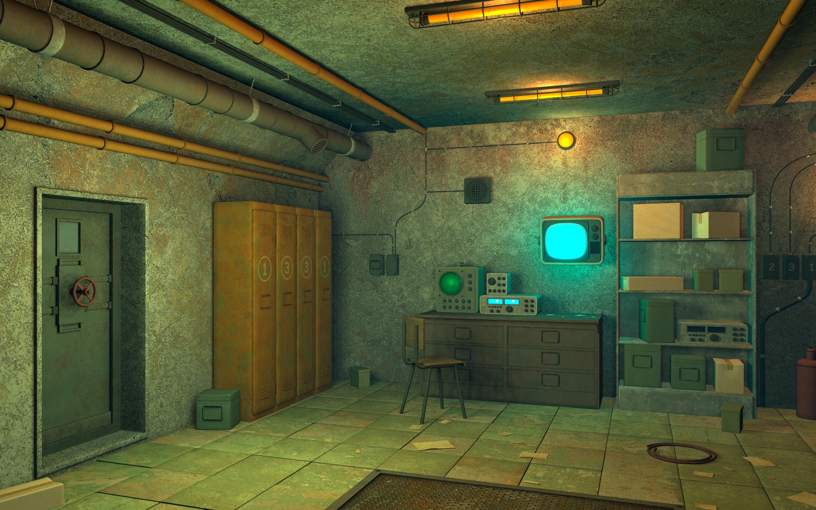 Atomic shelter for Daz Studio by N/A