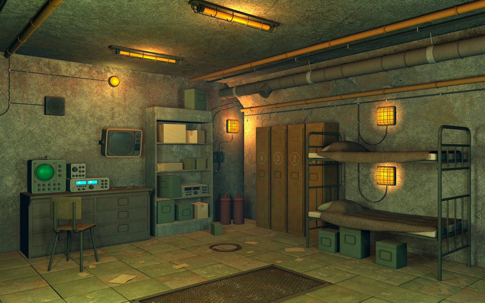 Atomic shelter for Daz Studio by N/A