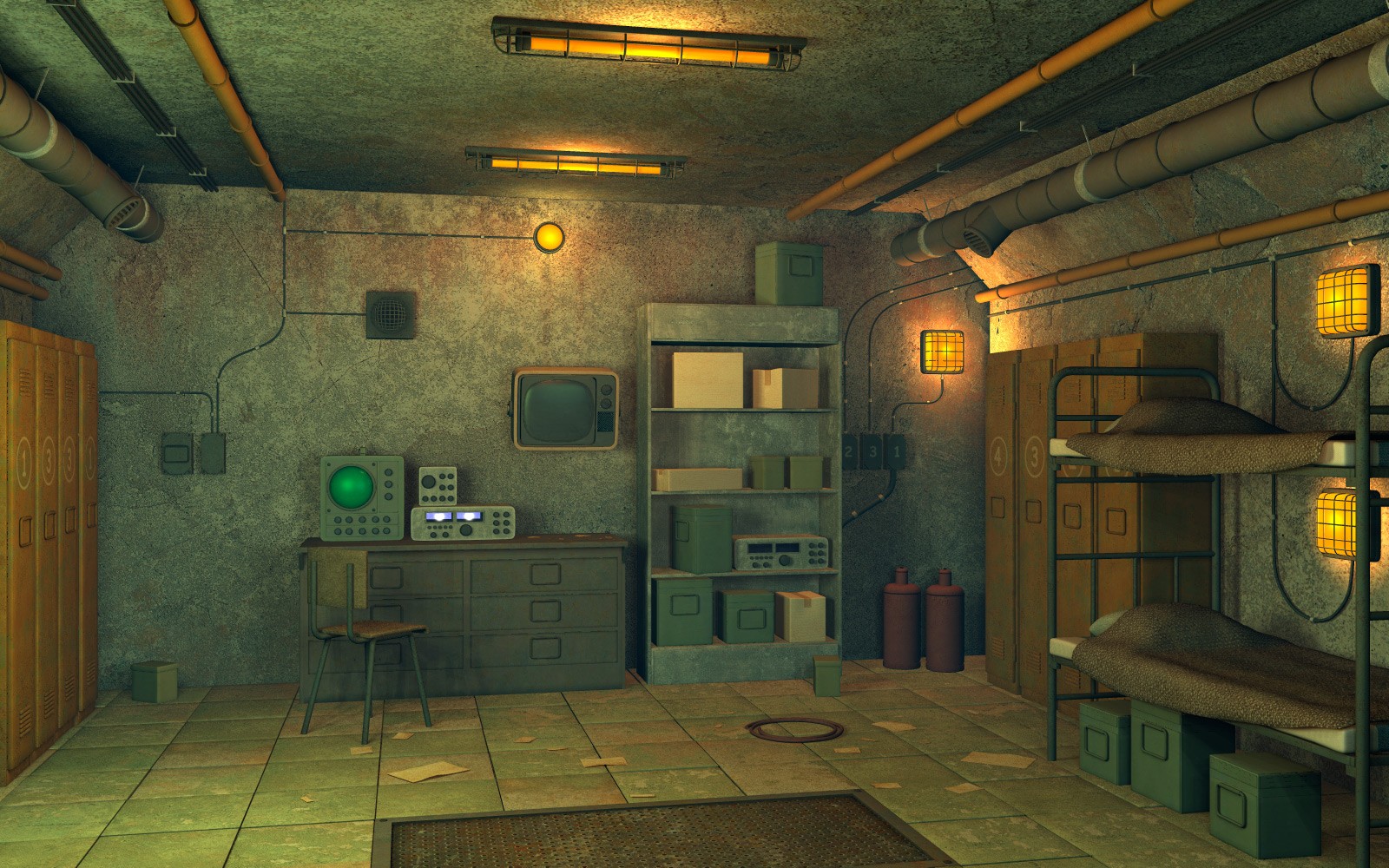 Atomic shelter for Daz Studio by N/A