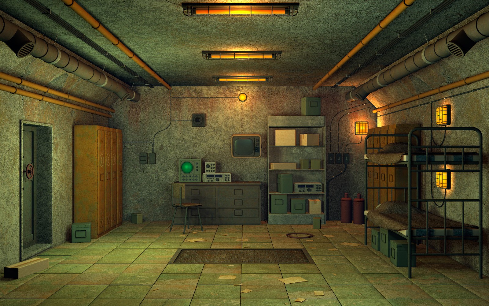 Atomic shelter for Daz Studio by N/A