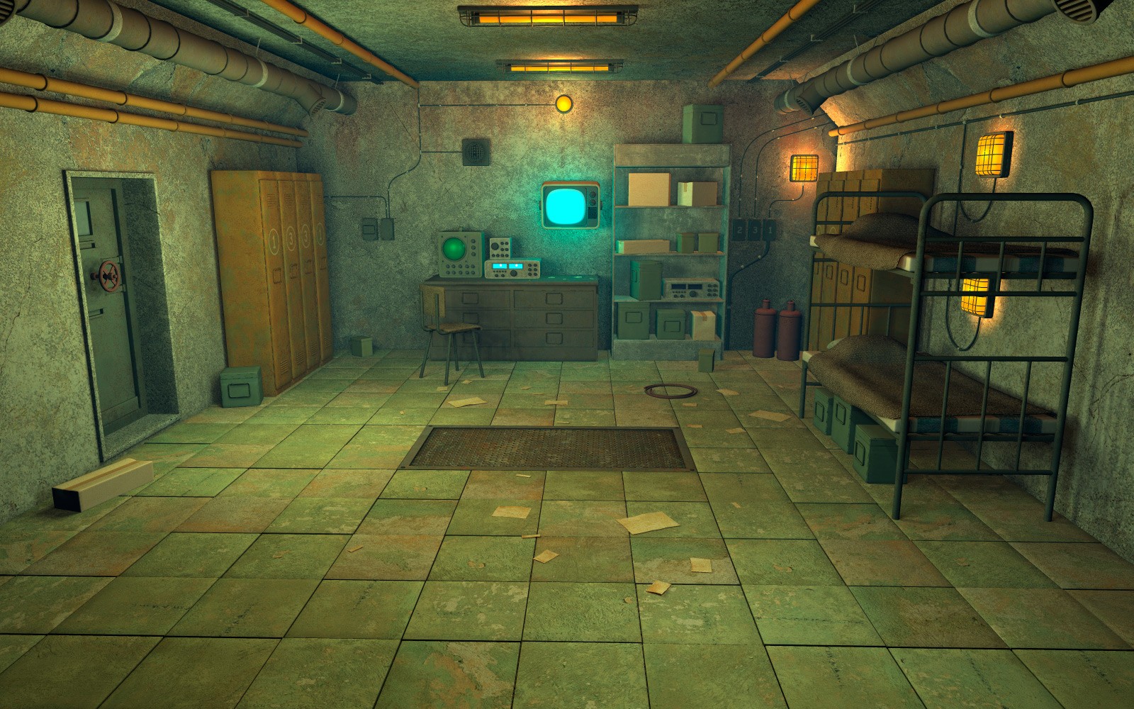 Atomic shelter for Daz Studio by N/A
