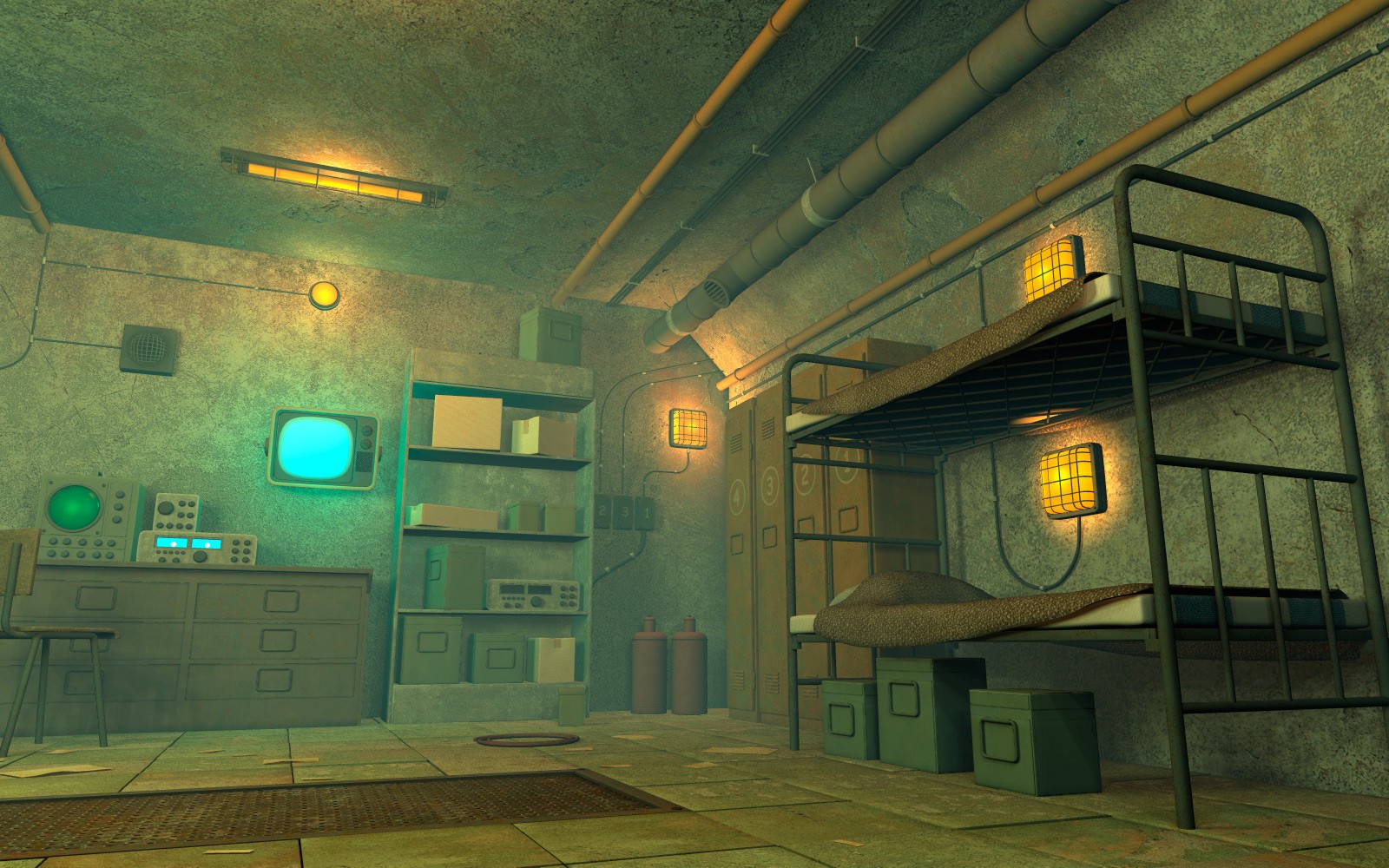 Atomic shelter for Daz Studio by N/A