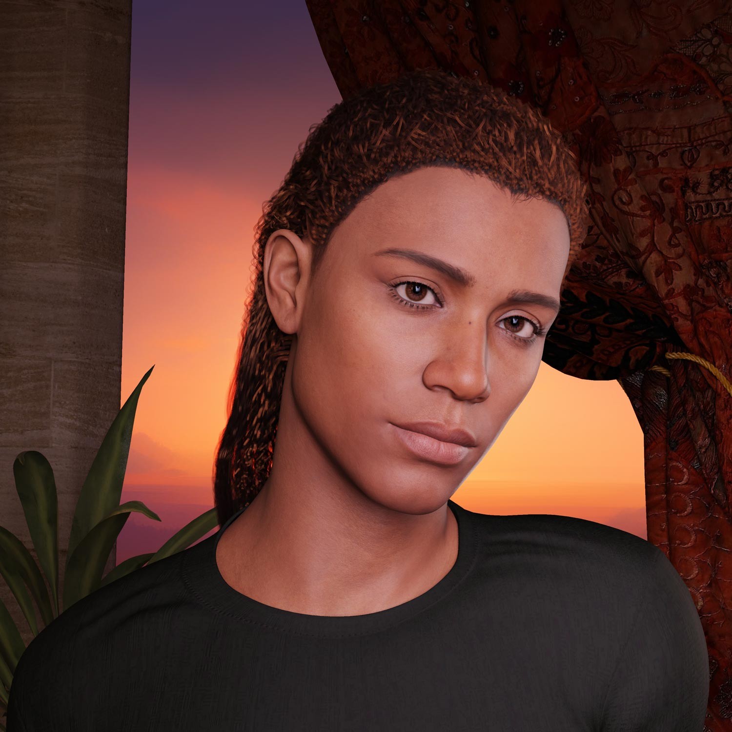 Prae-Sana Hair For G8/G9 Daz by N/A