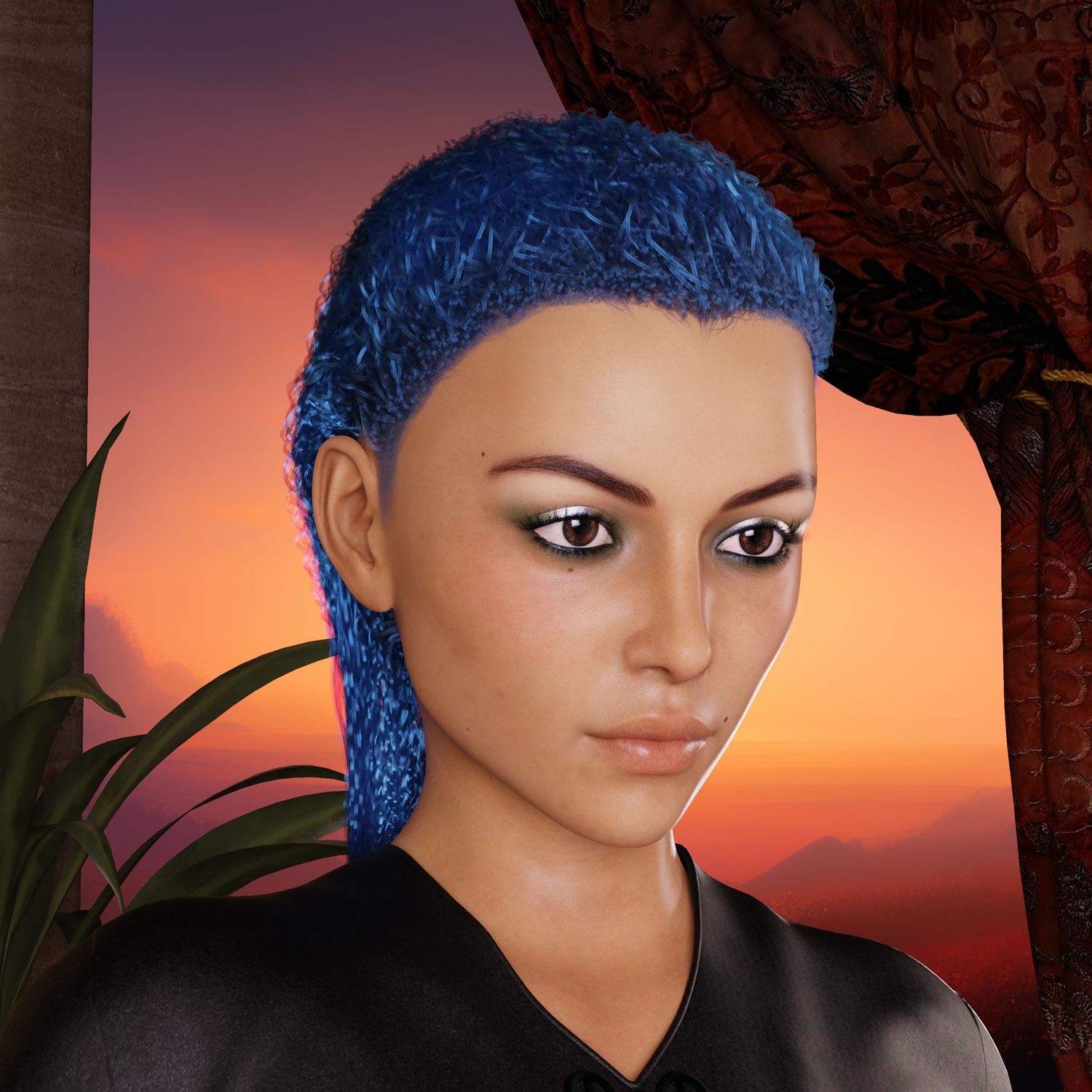 Prae-Sana Hair For G8/G9 Daz by N/A