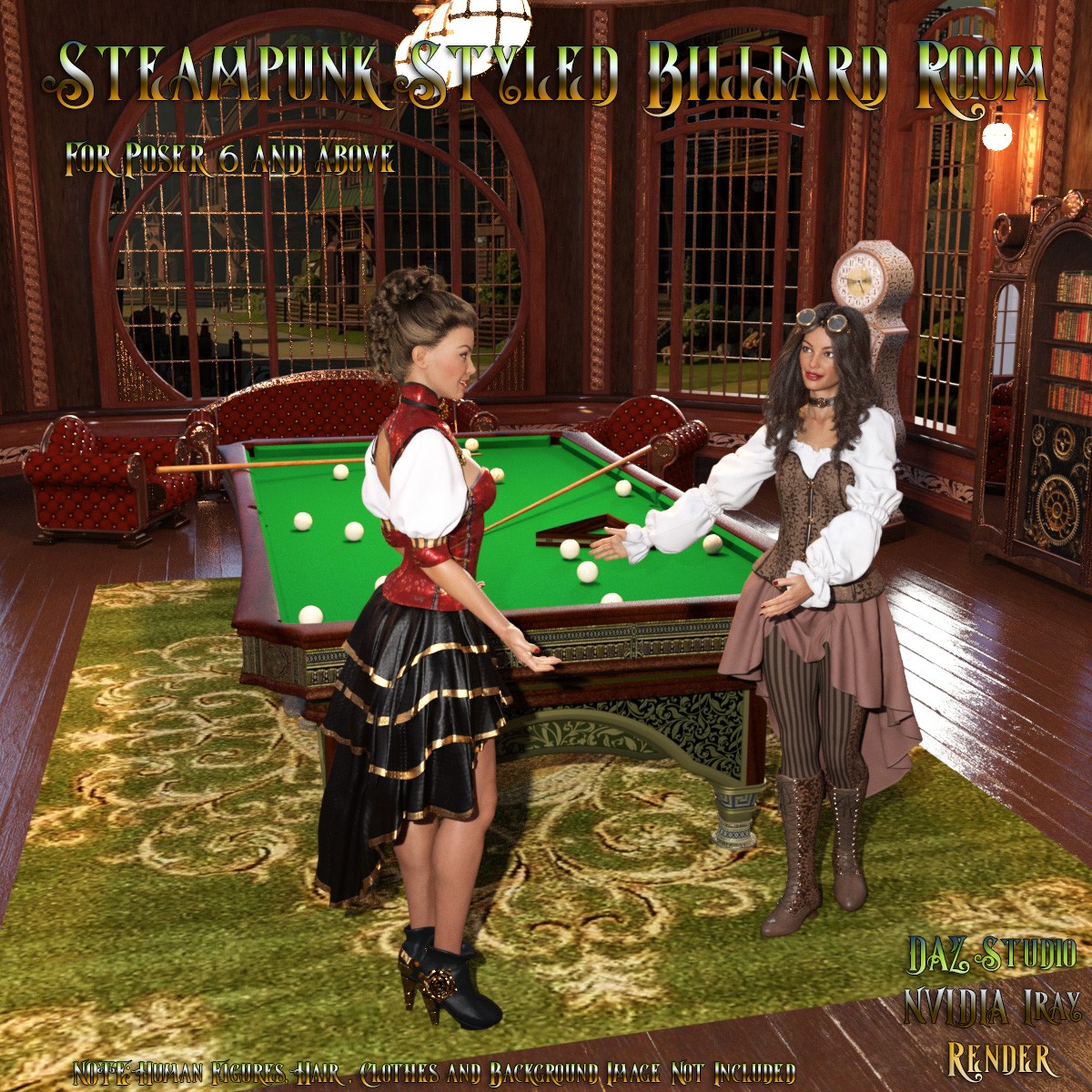 AJ Steampunk Styled Billiard Room by N/A