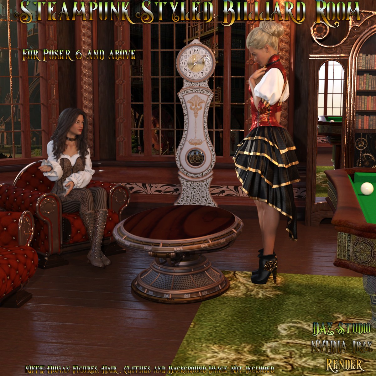 AJ Steampunk Styled Billiard Room by N/A