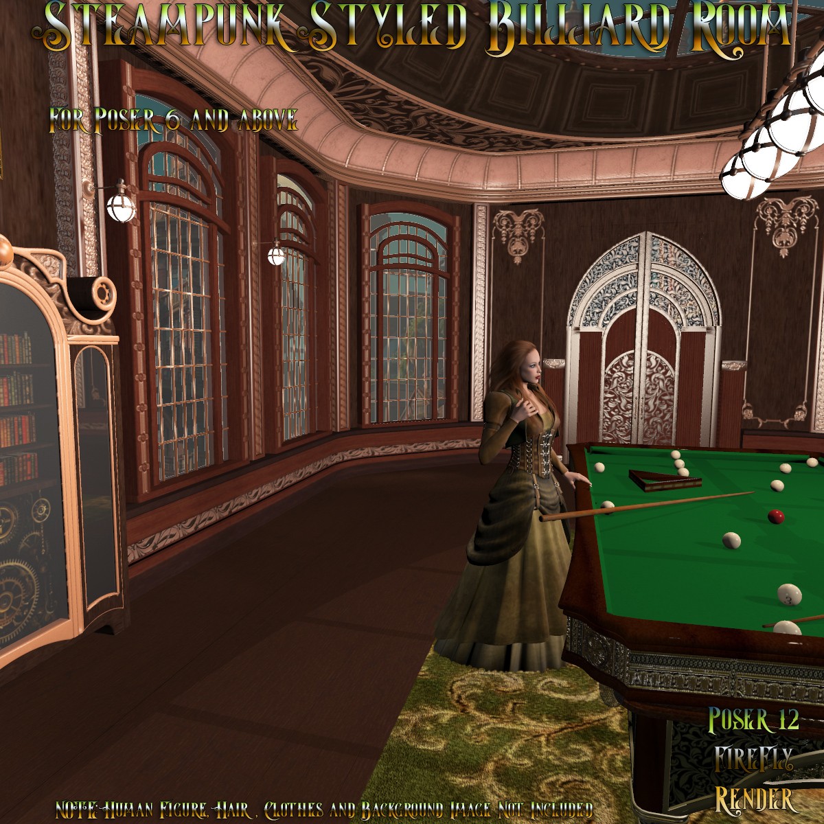 AJ Steampunk Styled Billiard Room by N/A