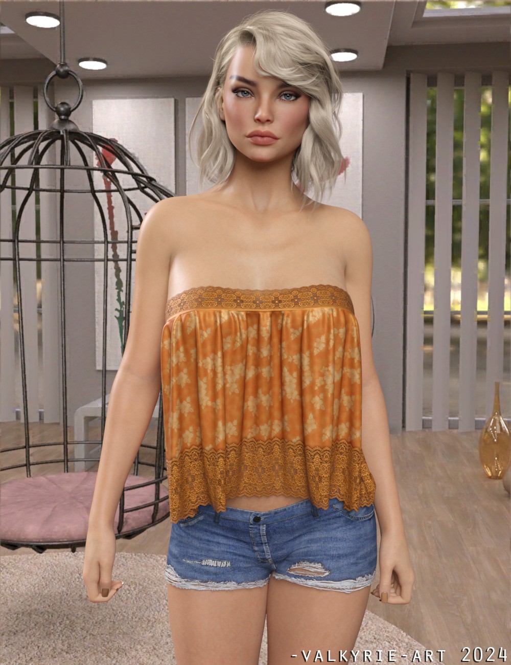 InStyle-dForce Wide Straps Top for Genesis 8 & 8.1 Females and Genesis 9 Femine by N/A
