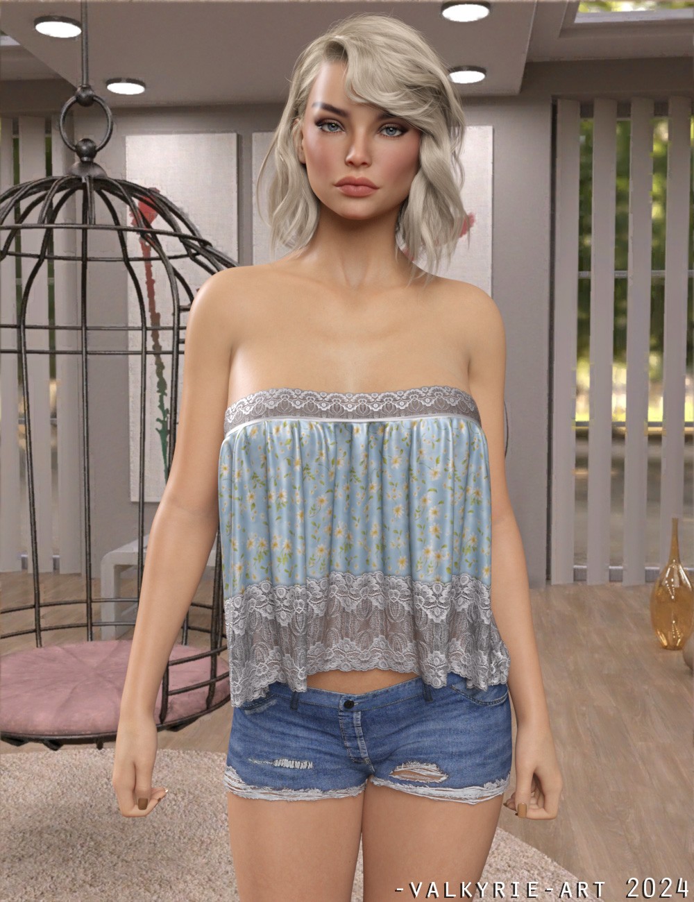 InStyle-dForce Wide Straps Top for Genesis 8 & 8.1 Females and Genesis 9 Femine by N/A