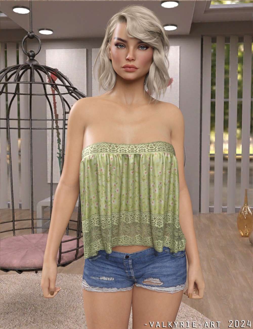 InStyle-dForce Wide Straps Top for Genesis 8 & 8.1 Females and Genesis 9 Femine by N/A