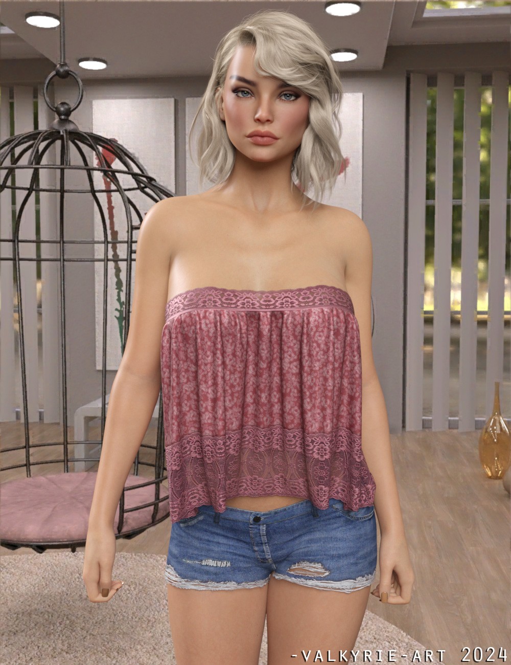InStyle-dForce Wide Straps Top for Genesis 8 & 8.1 Females and Genesis 9 Femine by N/A