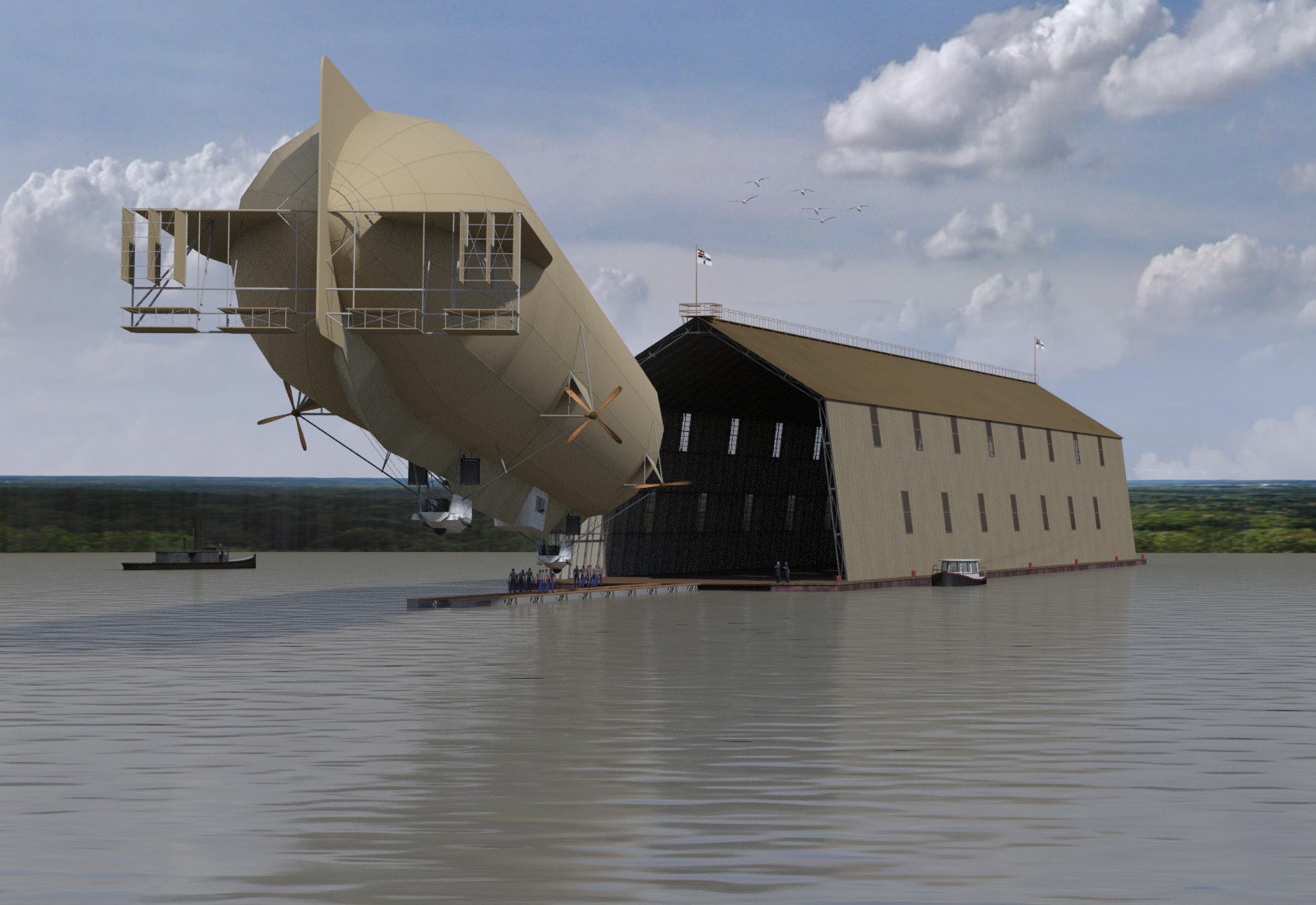 Zeppelin Hangar by N/A