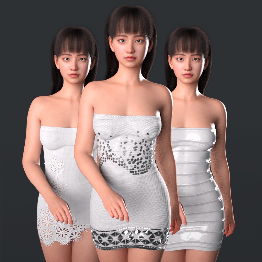 K3D Katiga Dress for Genesis 9 by N/A