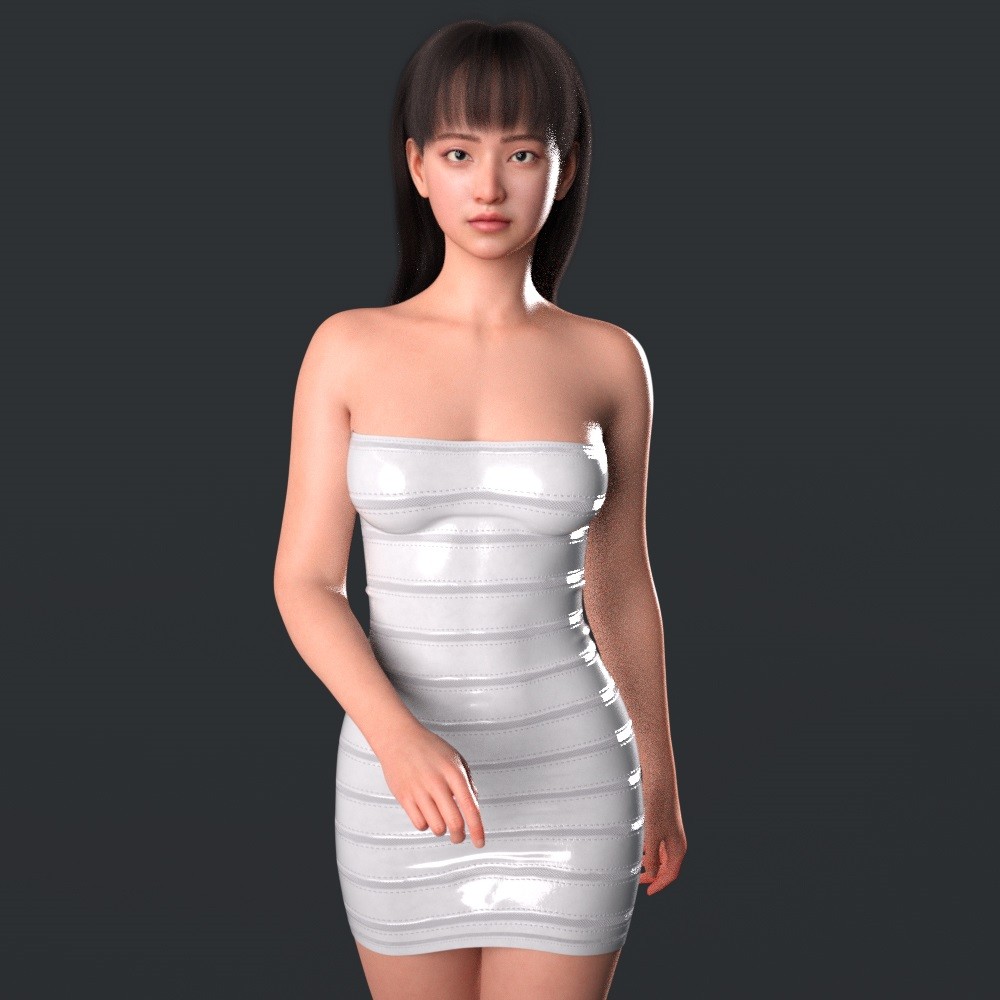 K3D Katiga Dress for Genesis 9 by N/A