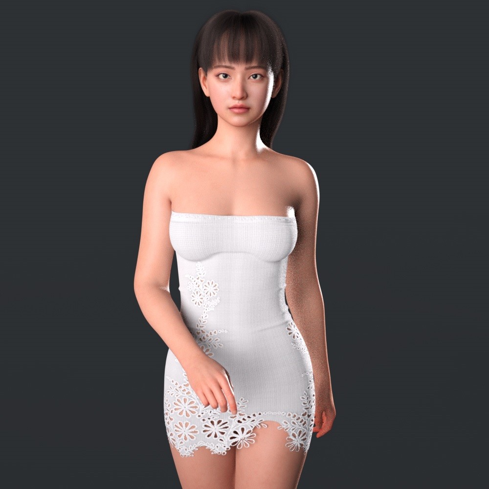 K3D Katiga Dress for Genesis 9 by N/A