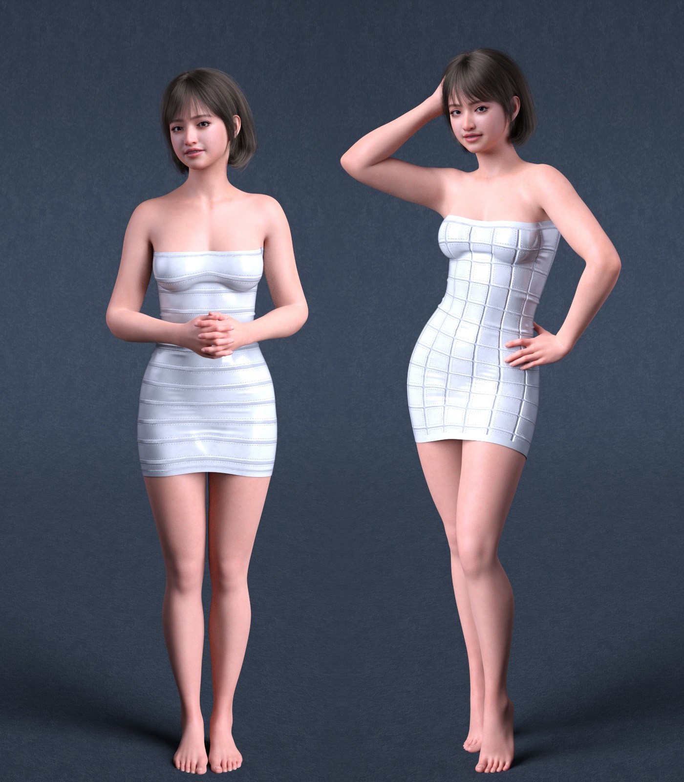 K3D Katiga Dress for Genesis 9 by N/A