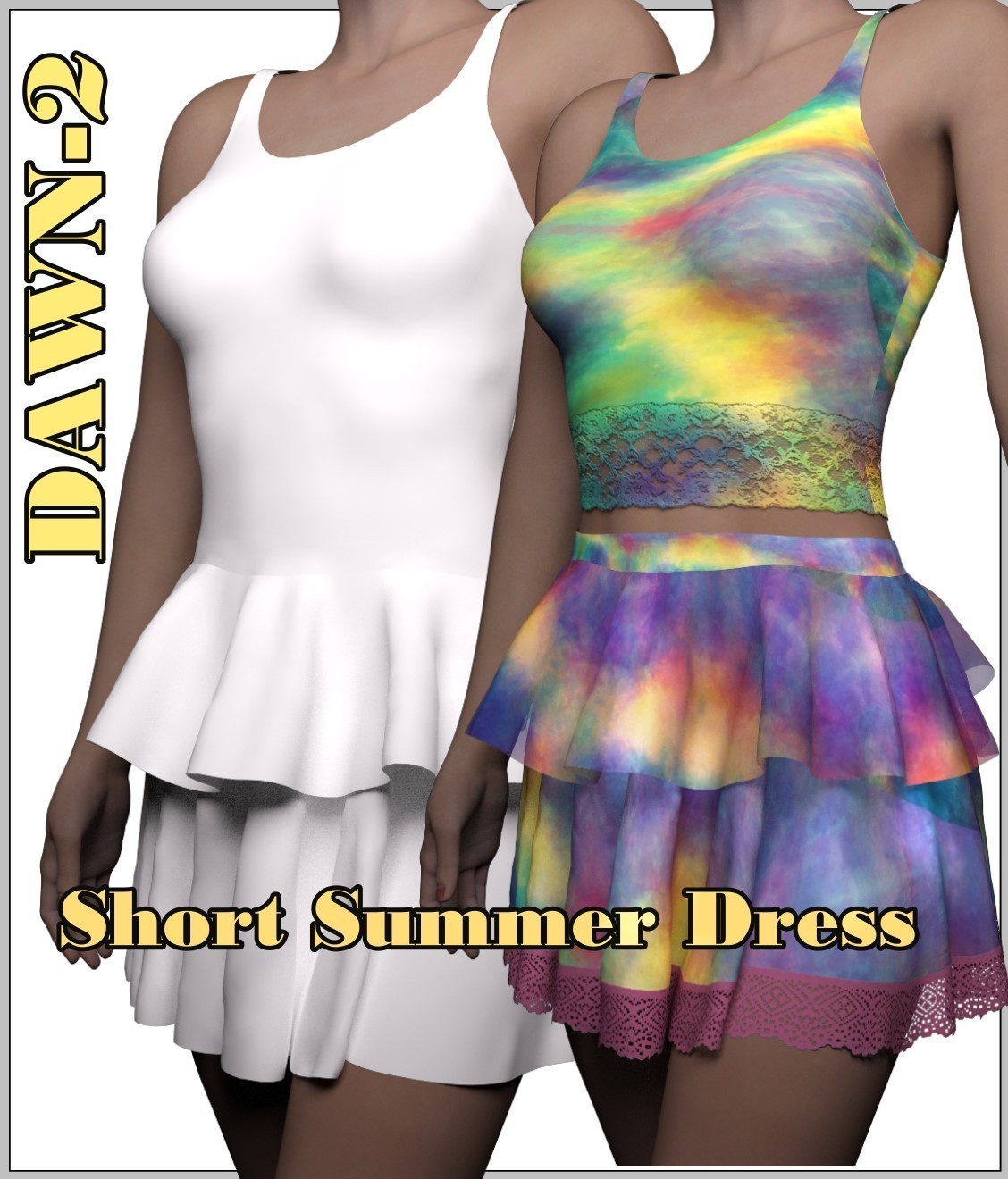 dforce Short Summer Dress Dawn2 by N/A