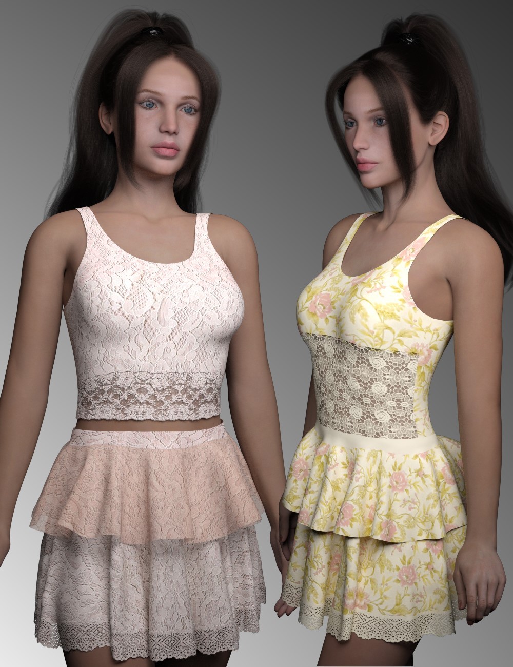 dforce Short Summer Dress Dawn2 by N/A