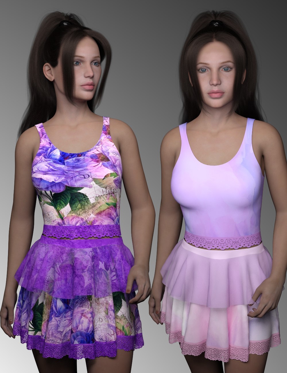 dforce Short Summer Dress Dawn2 by N/A