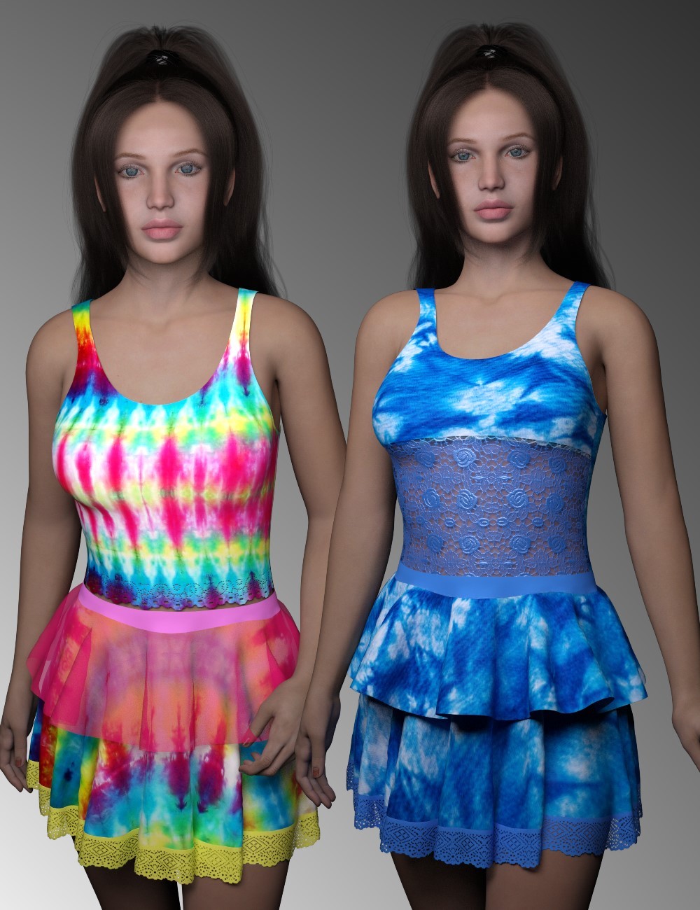dforce Short Summer Dress Dawn2 by N/A