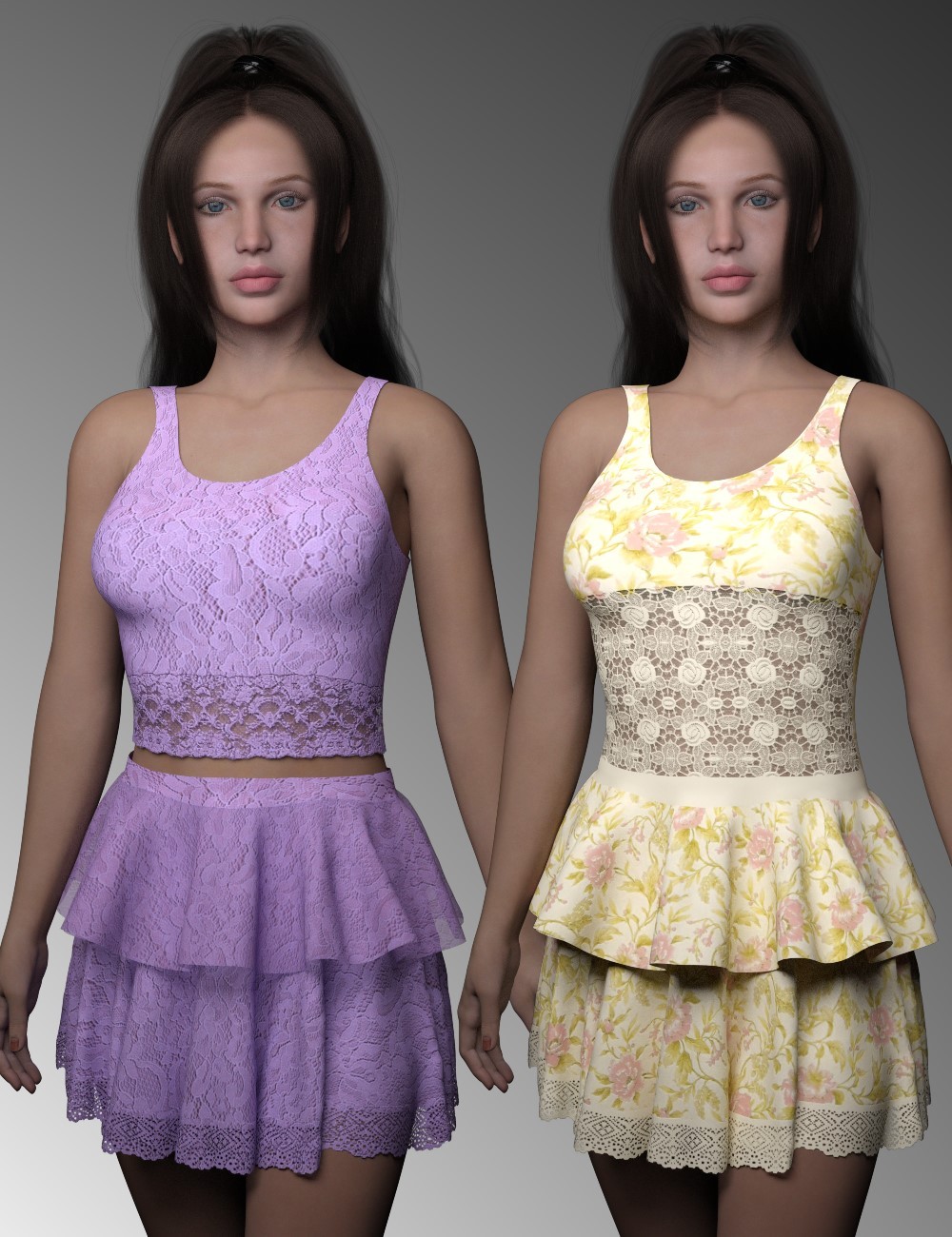 dforce Short Summer Dress Dawn2 by N/A