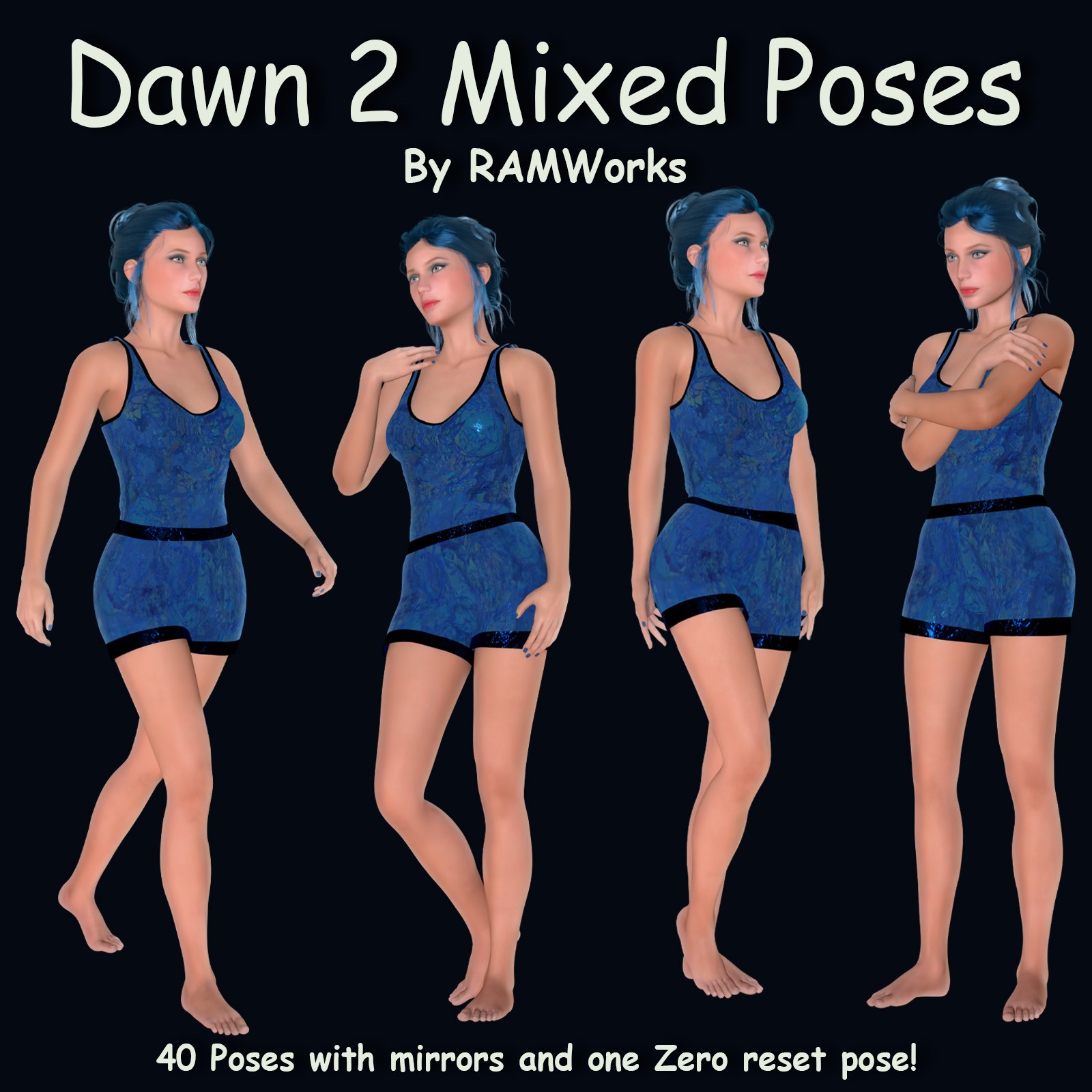 Mixed Poses for D2 Poser by N/A