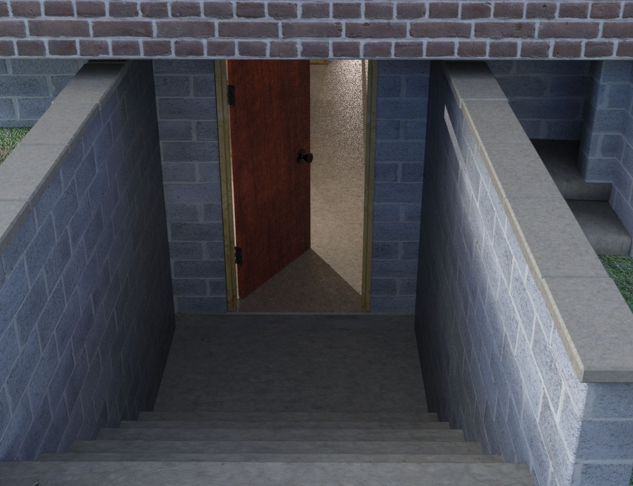 1stB Realistic Residential Basement by N/A