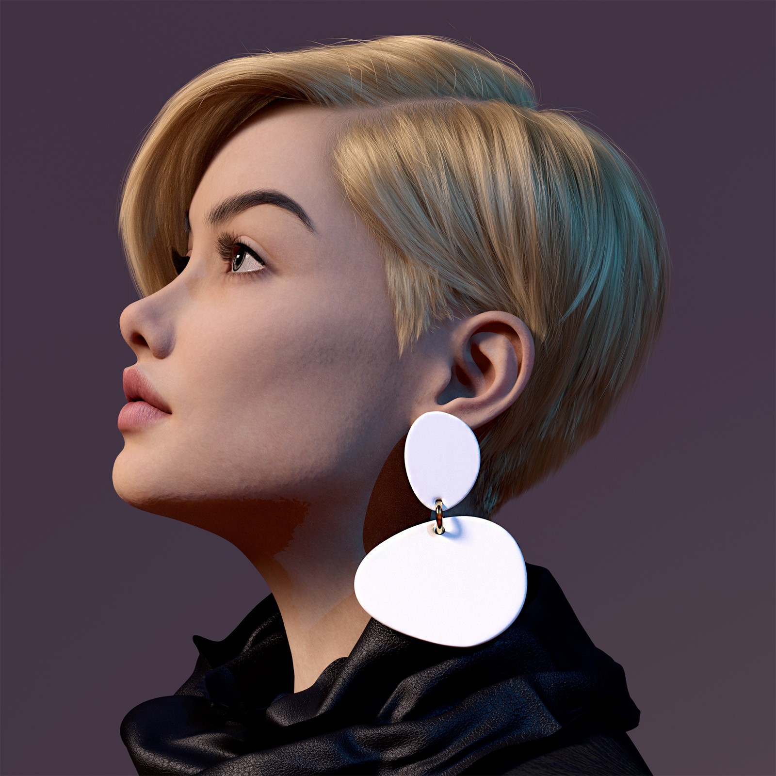 Oversized Geometrical Earrings for Genesis 9 by N/A